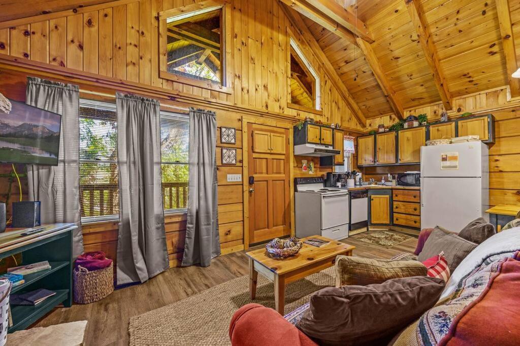 Do Not Disturb - Pigeon Forge Smoky Mountain Studio Cabin, Hot Tub, Fireplace المظهر الخارجي الصورة